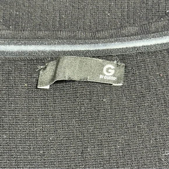 Guess Slimming Black Ribbed Mini Dress Strapless - Picture 7 of 10